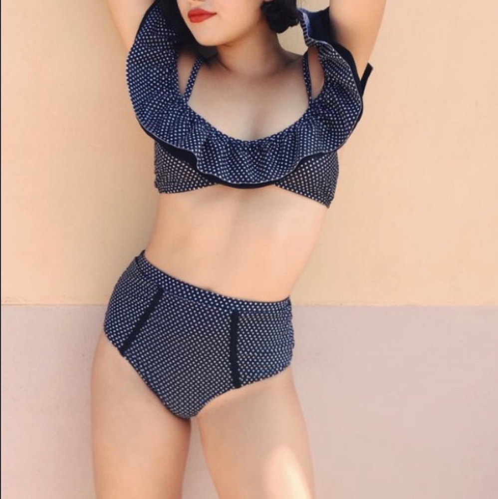 Polka Dot High Waisted Bikini